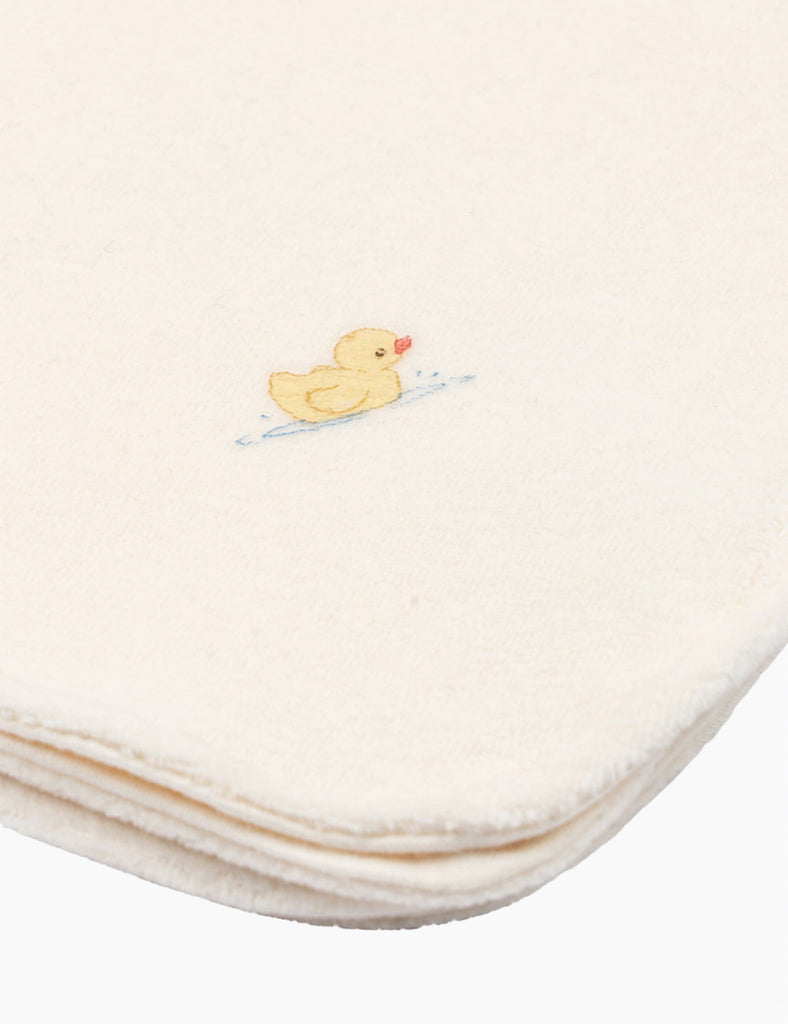Image of soft baby blanket in antique white