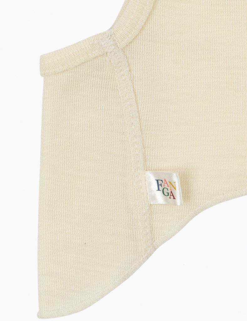 Image of cream wool baby balaclava