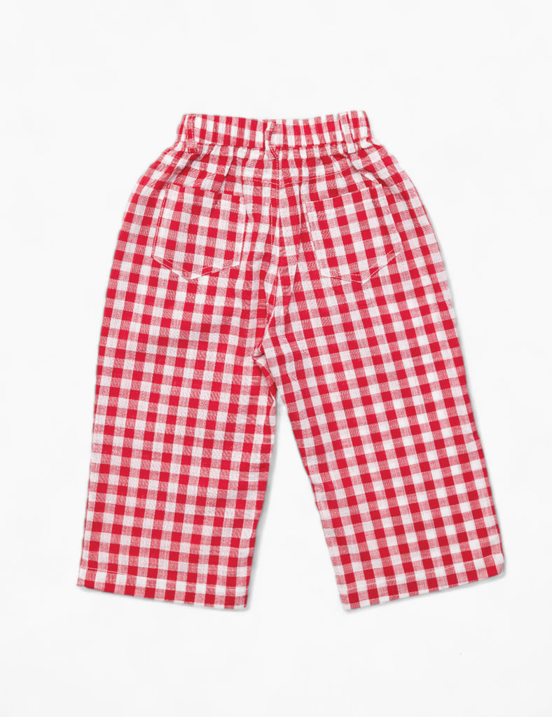 Image of Favorite Pants in Red Check.