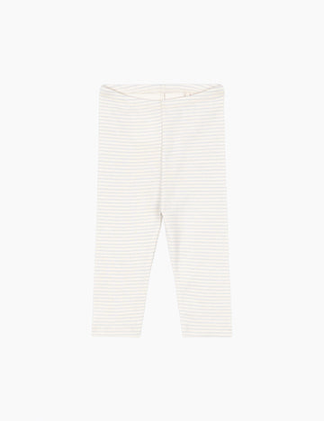 White and gray striped pants on a white background