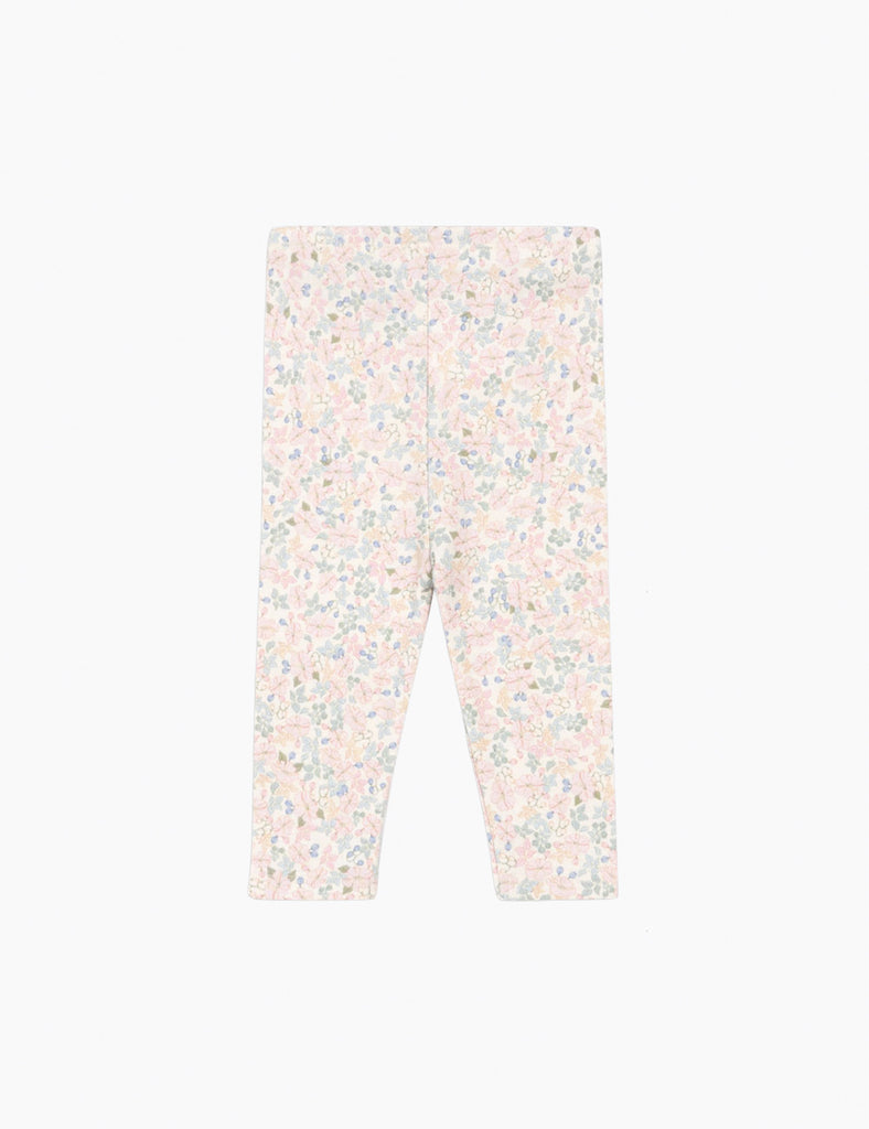 Floral-patterned leggings on a white background