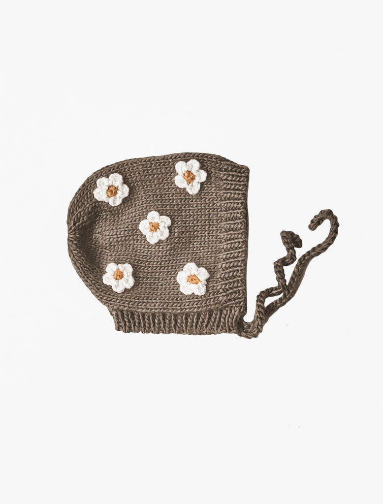 Flower Bonnet in Cocoa flat lay image.
