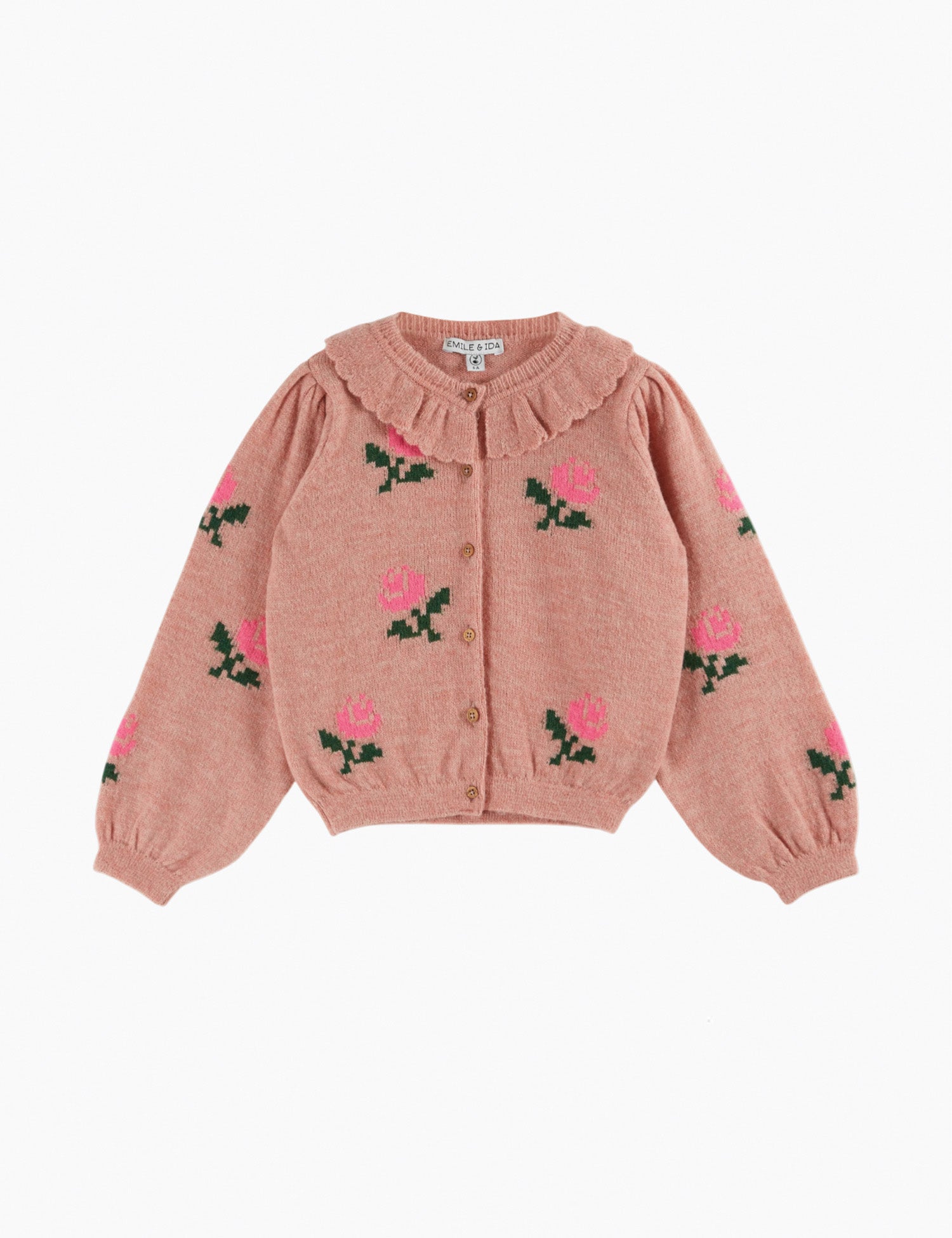 Flowers Cardigan in Rose – Spilled Milk