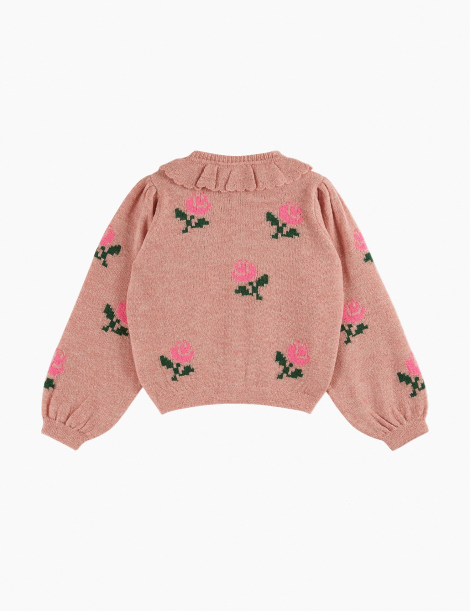 Flowers Cardigan in Rose – Spilled Milk