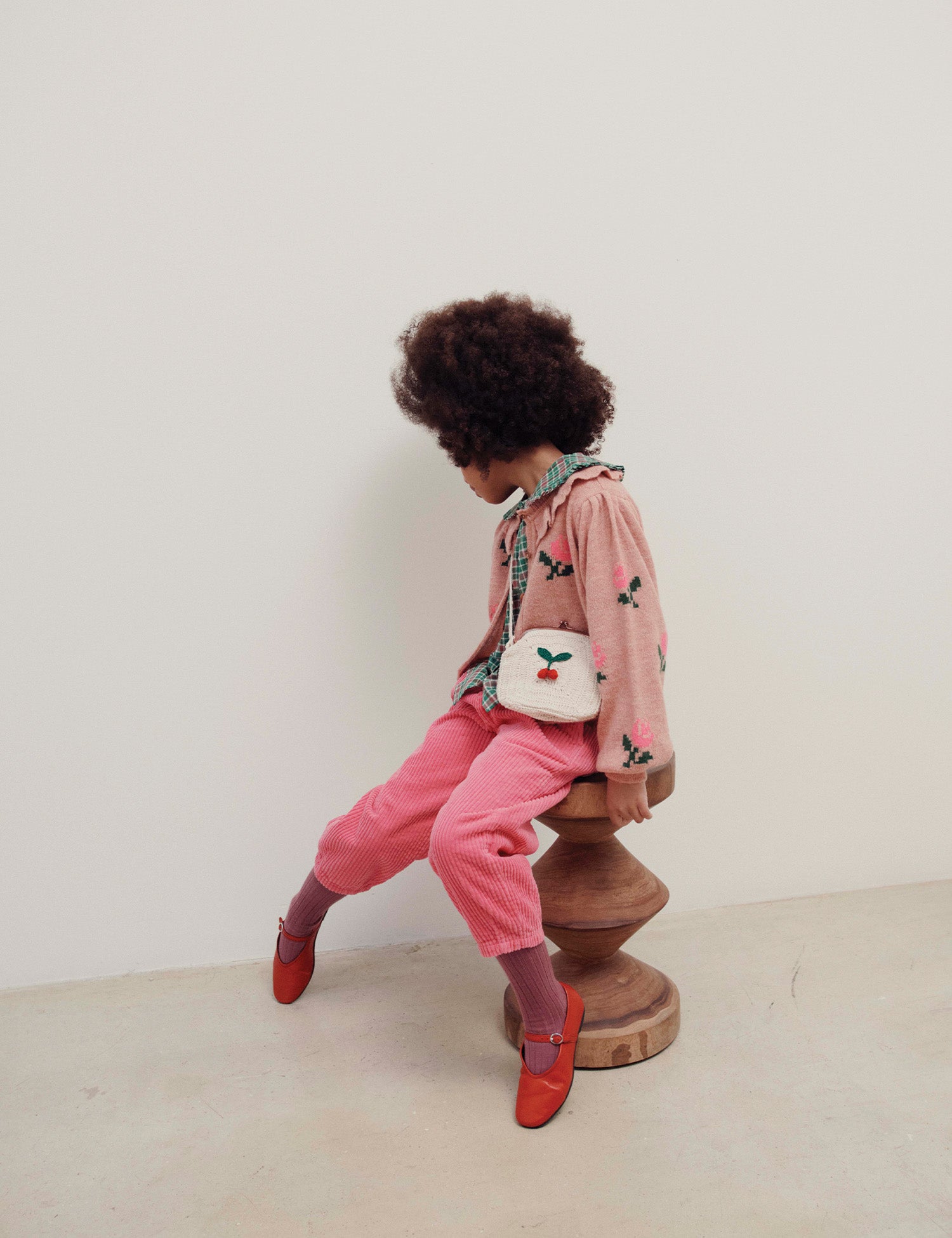 Flowers Cardigan in Rose – Spilled Milk