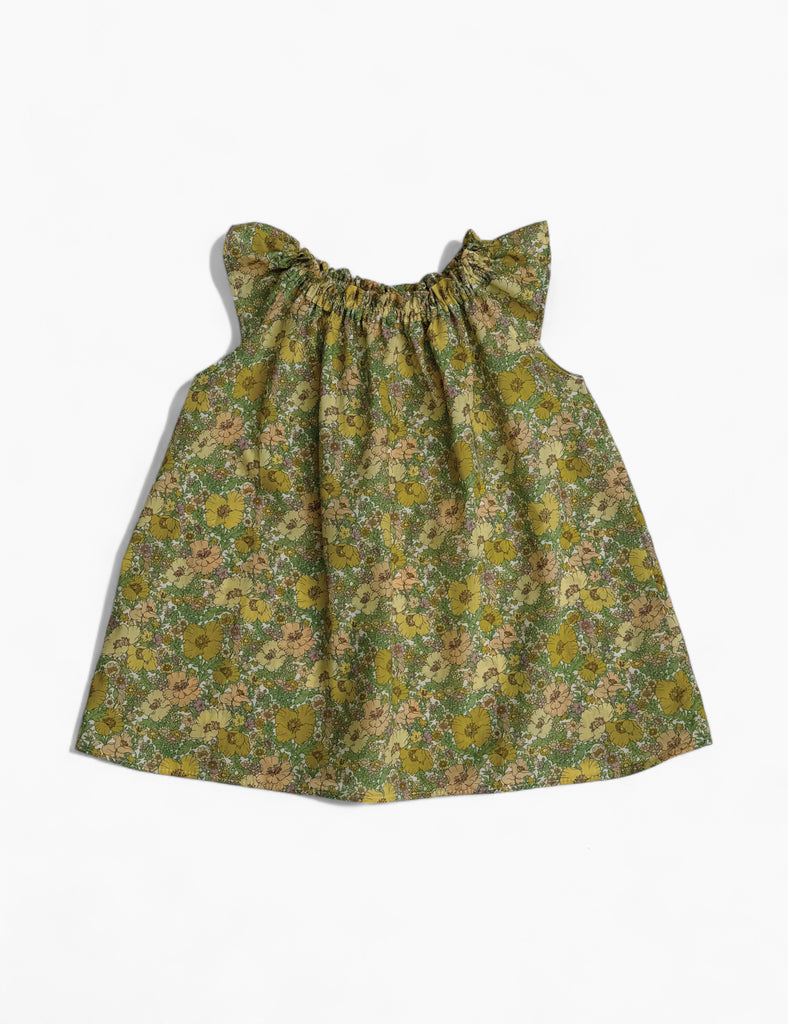Image of Flutter Sleeve Dress in Meadow Song Floral.