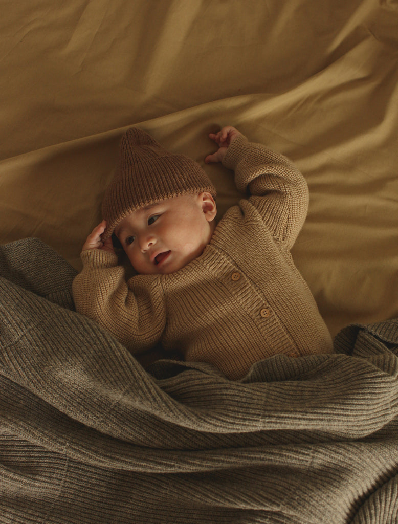 Image of Fonzie Beanie in Mocha.