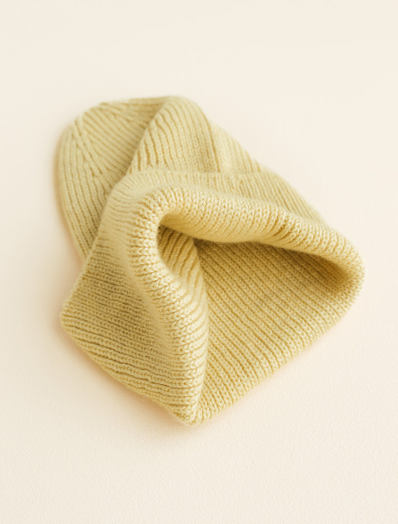 Image of Fonzie Beanie in Light Yellow.