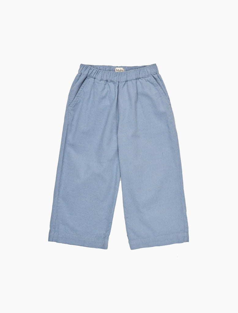 Light blue pants on a white background
