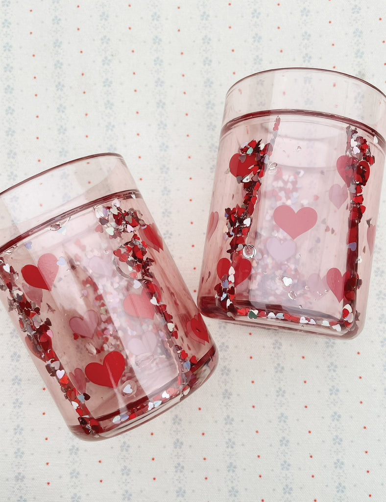 Image of Heart Glitter Cups