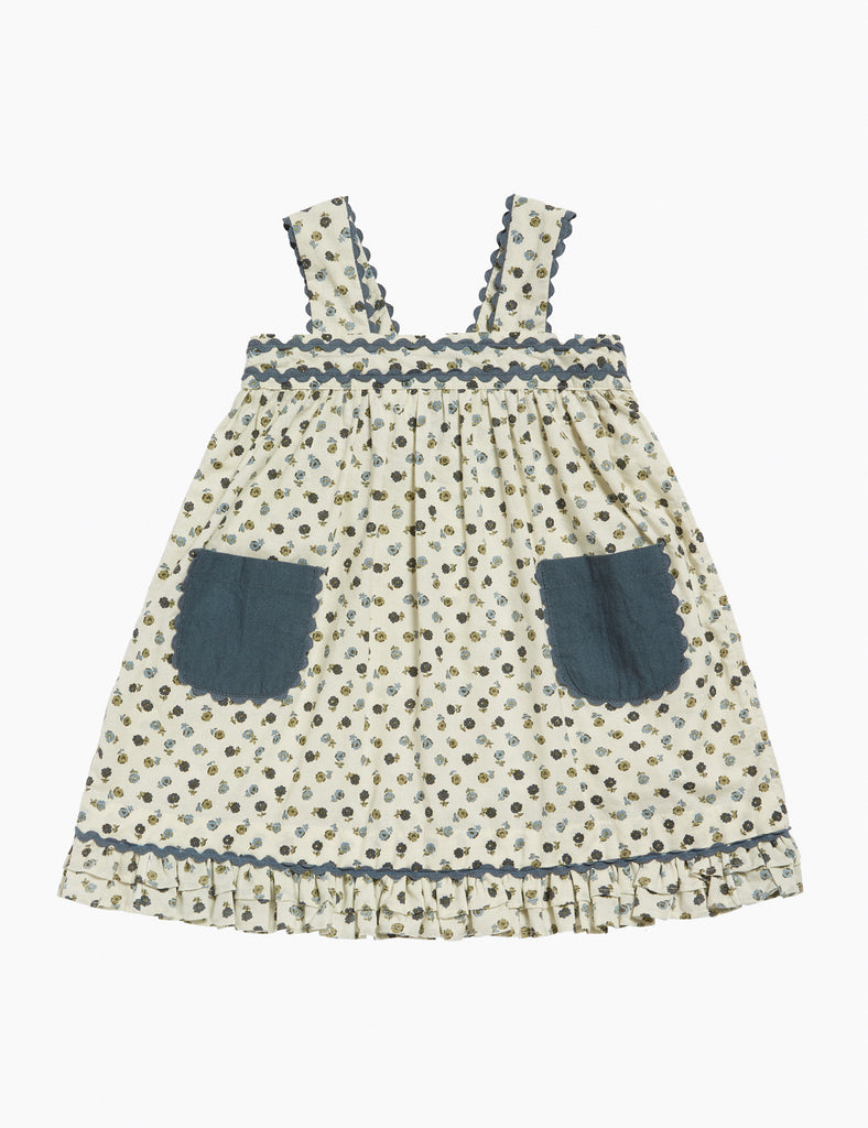 image of greta pinafore in daisy floral