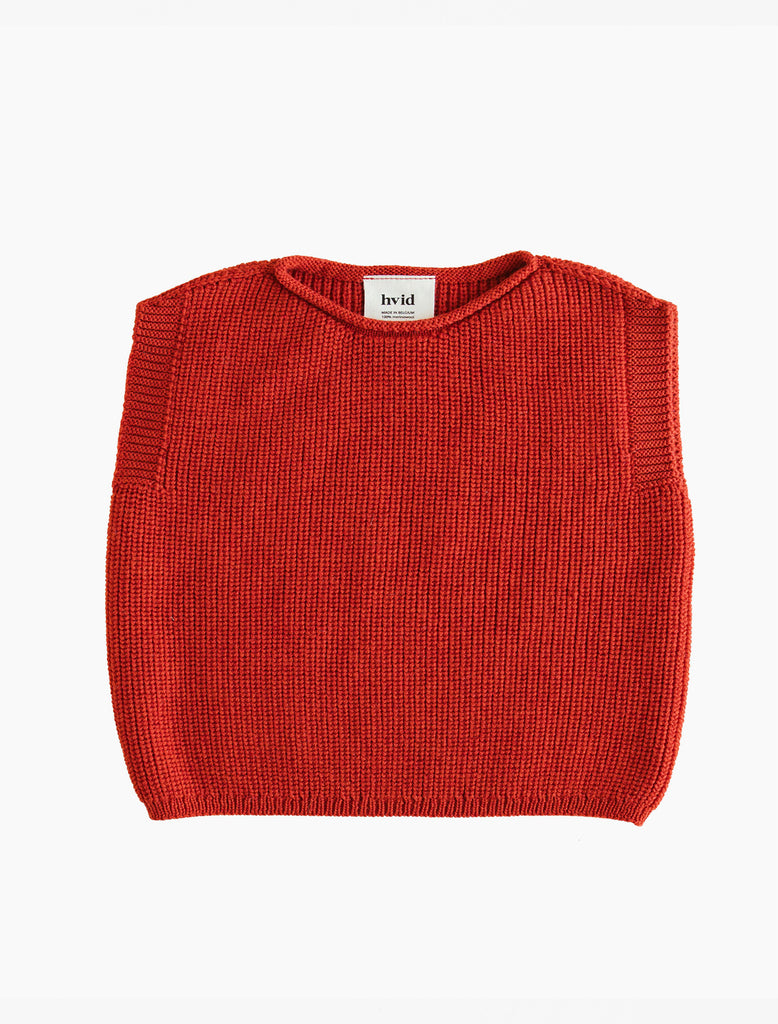 Image of Harvey Baby Vest in Red.