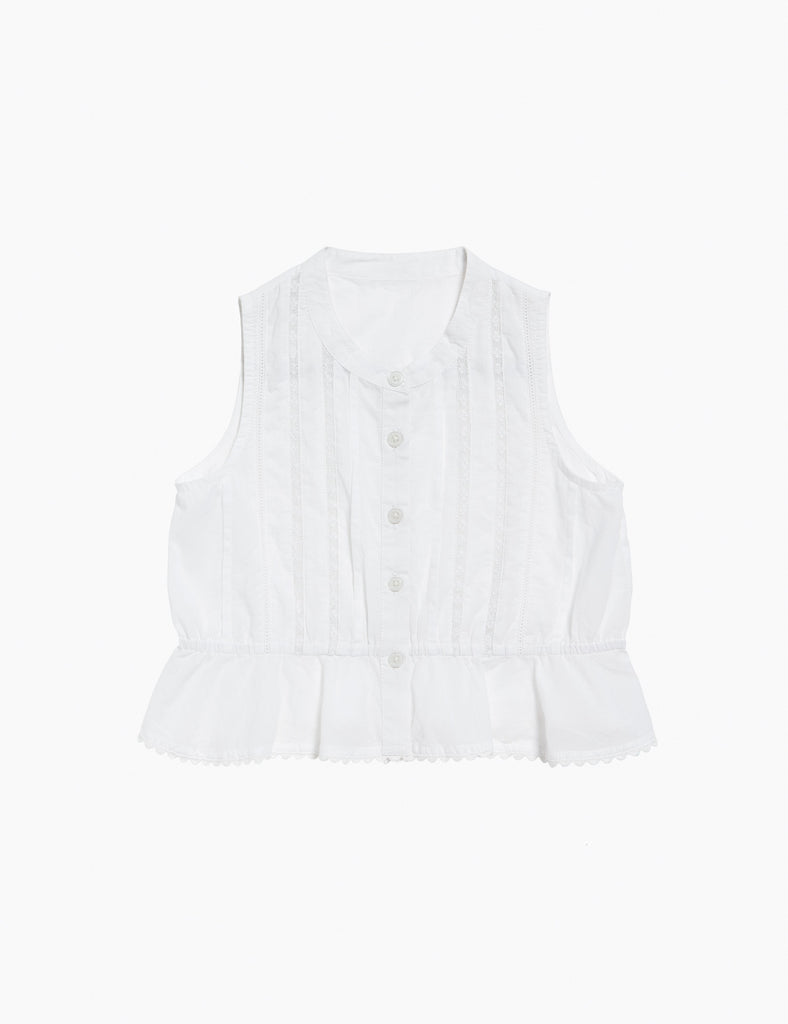 image of hazel blouse in white