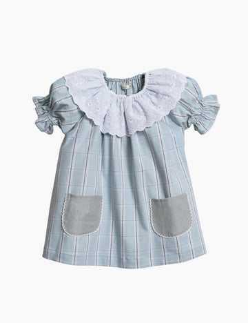 Ines Dress in Provence Check