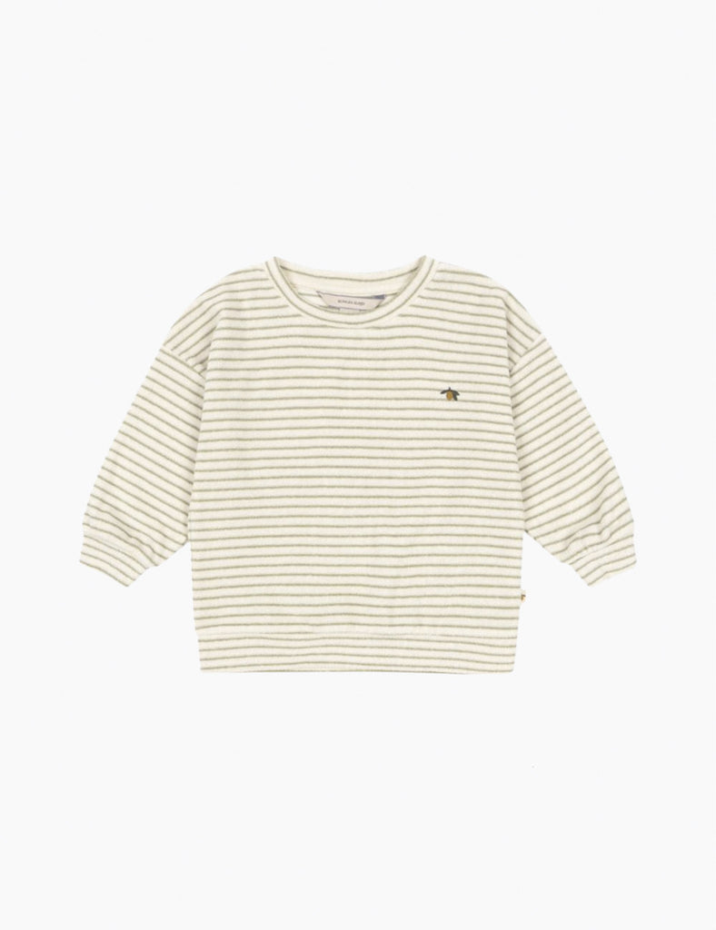 Striped long-sleeve shirt on a white background