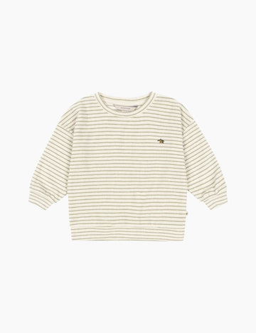 Striped long-sleeve shirt on a white background