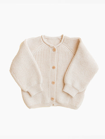 Image of the Inga Cardigan in Cream.