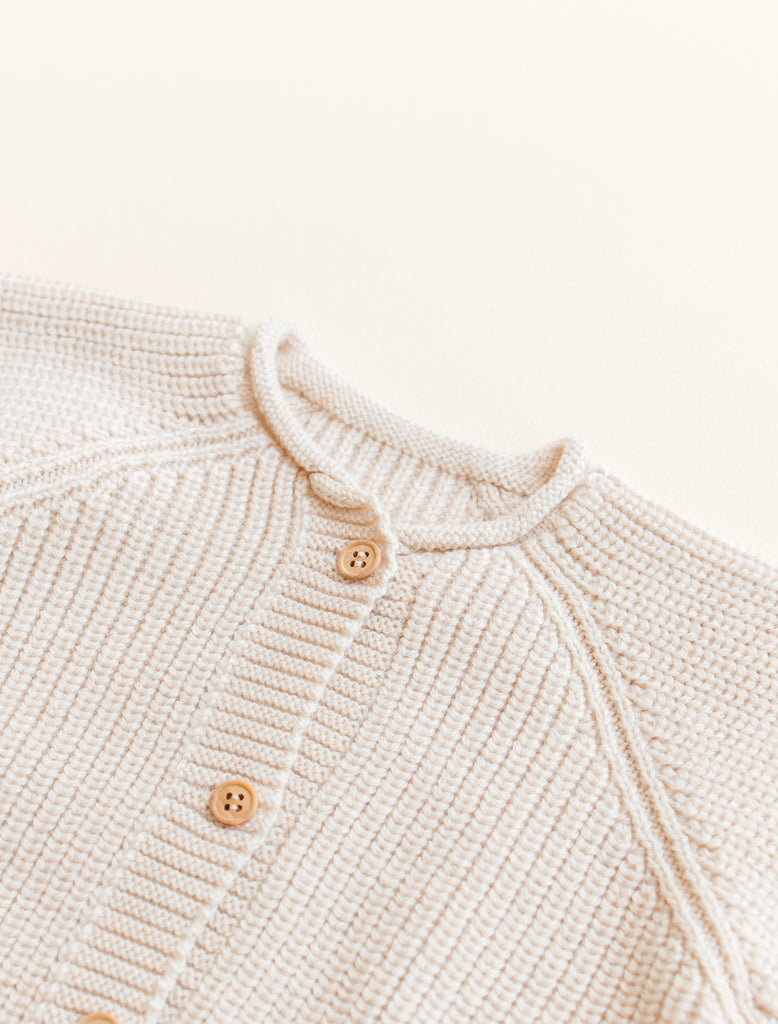 Image of the Inga Cardigan in Cream.