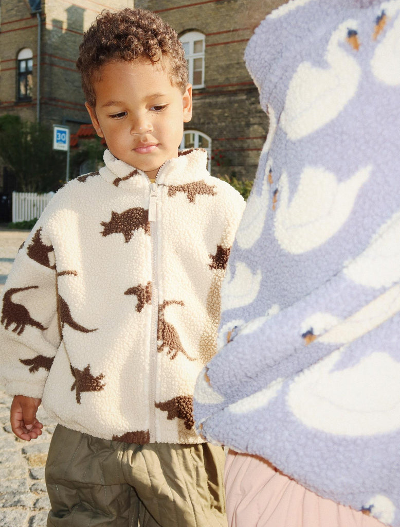 Image of Jody Teddy Fleece Jacket in Dino.