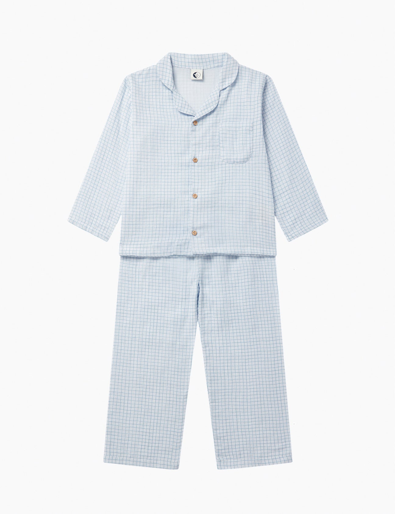 Image of Kids Traditional Set in Blue Check