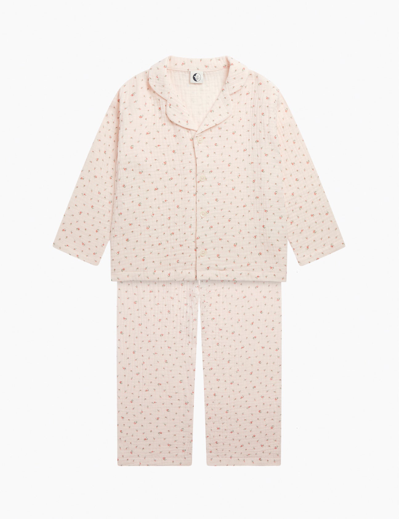 Image of Kids Traditional Set in Blush Muslin