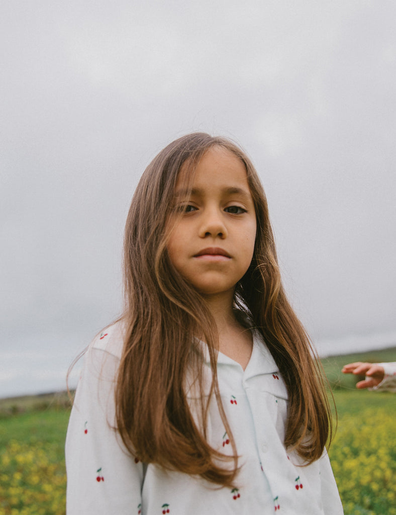 Kids Baggy Blouse PJ Set in Cherries
