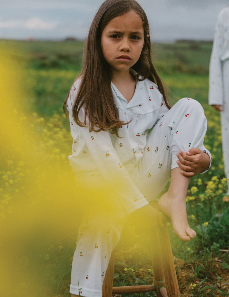 Kids Baggy Blouse PJ Set in Cherries