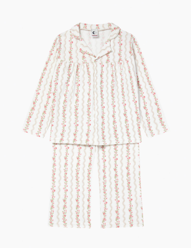 Image of Kids Baggy Set in Floral Stripe