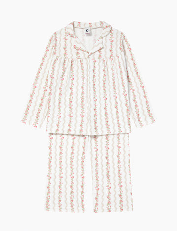 Image of Kids Baggy Set in Floral Stripe