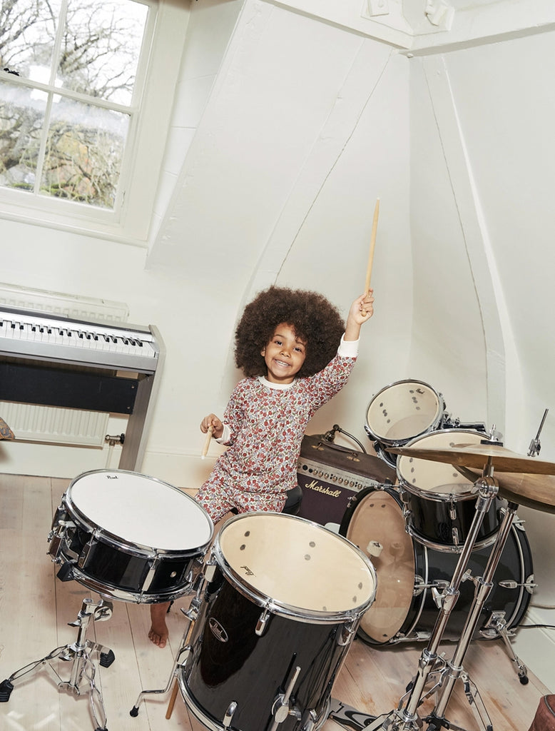 Kids classic set in festive floral lifestyle image