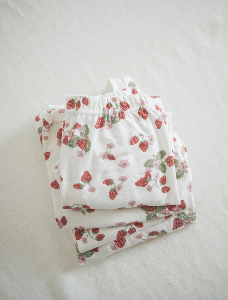 Kids Classic Set in Strawberry Fields flat lay image.