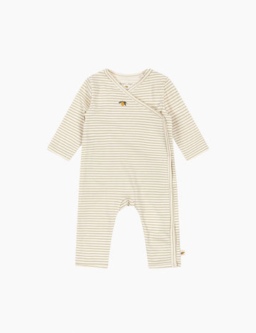 Image of Kimono Romper in Tea Stripe.