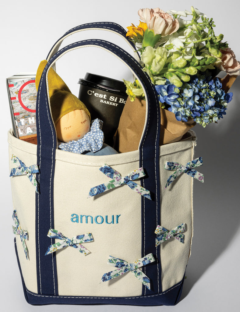 image of amour tote bag in amour liberty