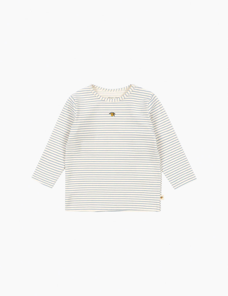 Striped long-sleeve shirt on a white background