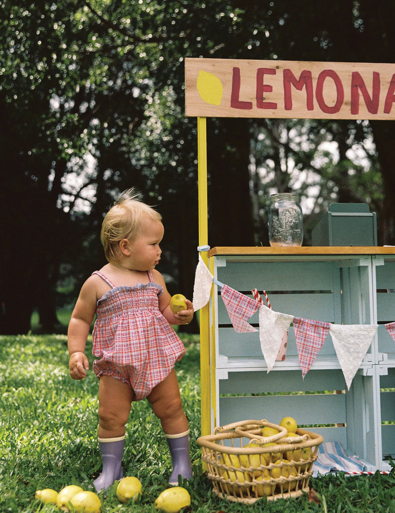 Image of Lottie Romper in Picnic Check