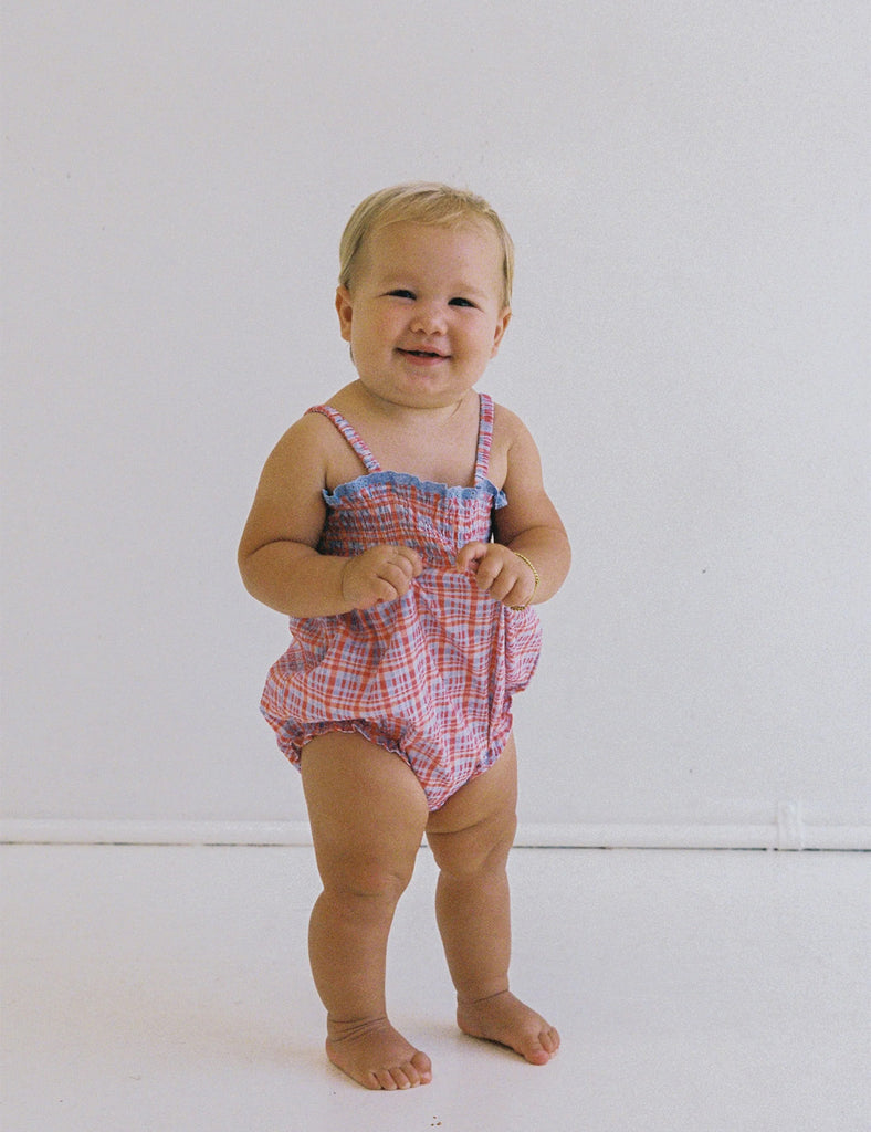 Image of Lottie Romper in Picnic Check