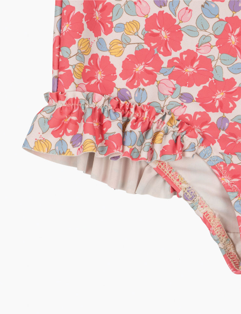 Images of Manuca Long-Sleeve Swimsuit in Rose Anglaise