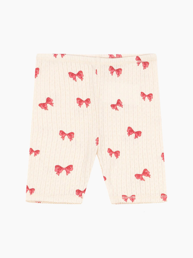 Image of Pointelle Minnie Biker Short in Rosia Bow
