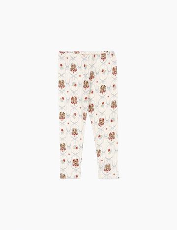 Puppy-patterned pants on a white background
