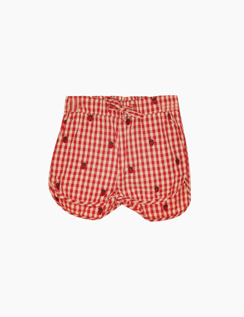 IMAGE OF MOLLY SHORTS IN BERRY GINGHAM