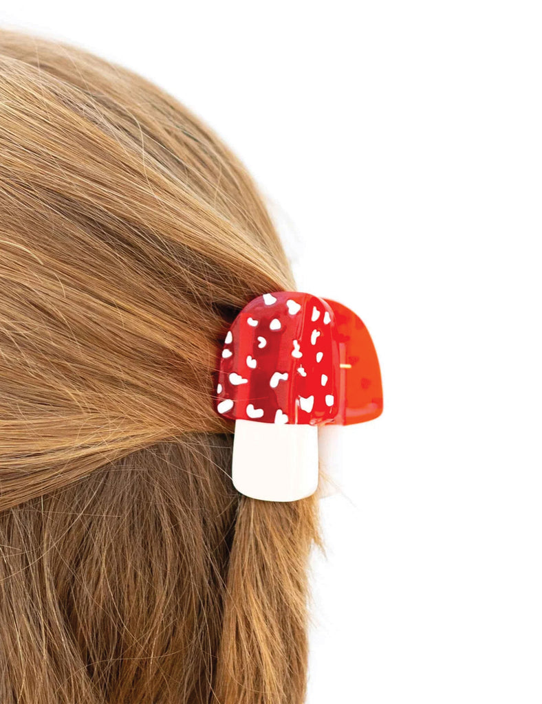 Mini Mushroom Hair Claw Clip