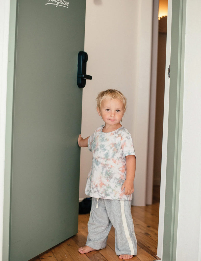 Image of Mini Terry Pant in Marle Grey