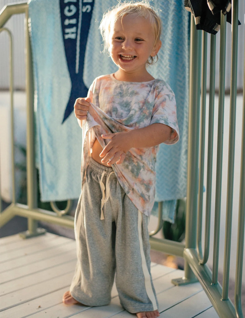 Image of Mini Terry Pant in Marle Grey