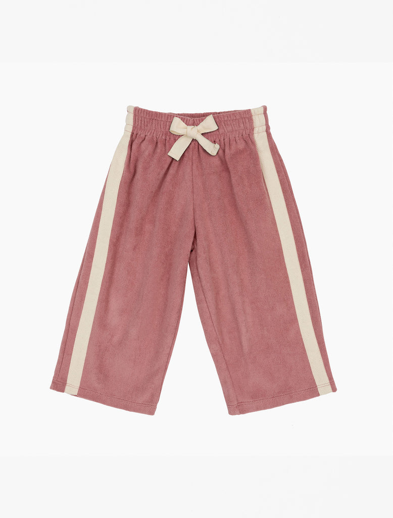 Image of Mini Terry Pant in Mulberry.