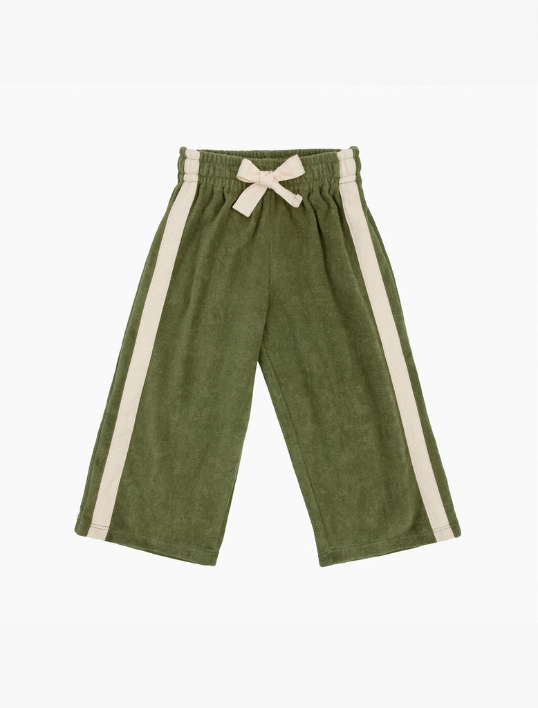 Image of Mini Terry Pant in Olive.