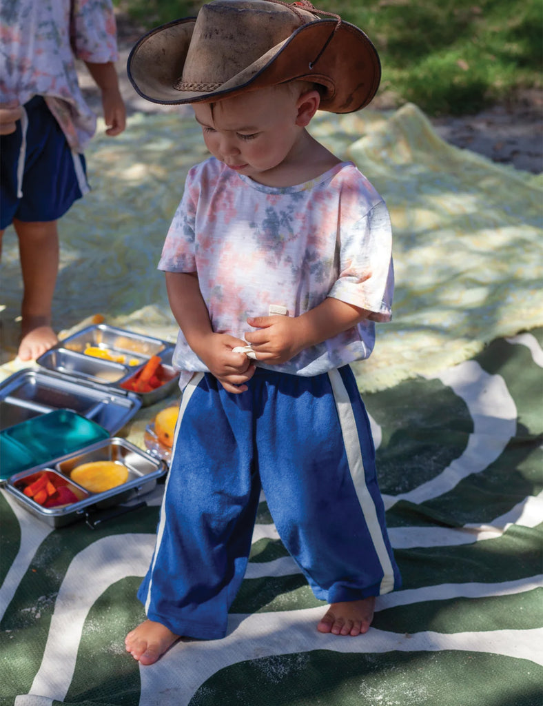 Image of Mini Terry Pant in True Navy.