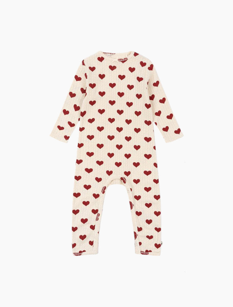 Image of Minnie Romper in Amour Rouge.