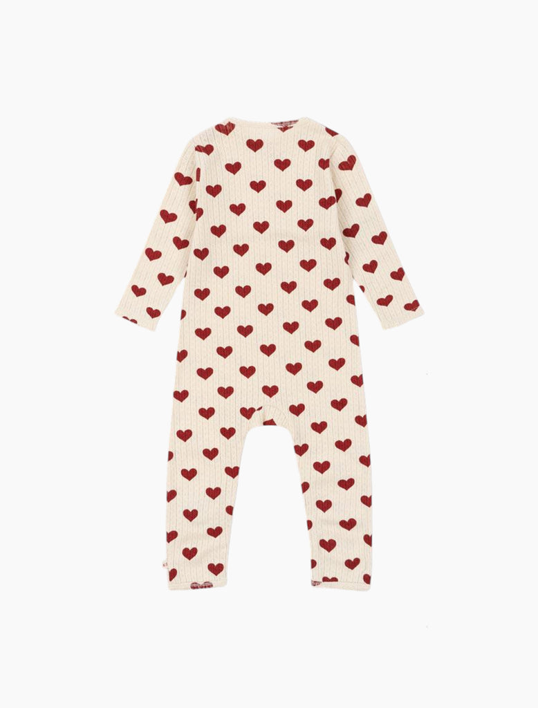 Image of Minnie Romper in Amour Rouge.