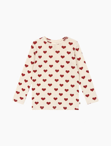 Image of Minnie Top in Amour Rouge.