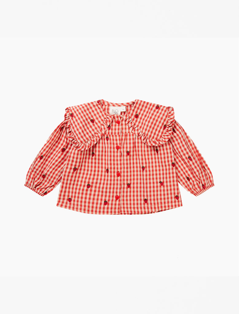 Image of Molly Blouse in Berry.